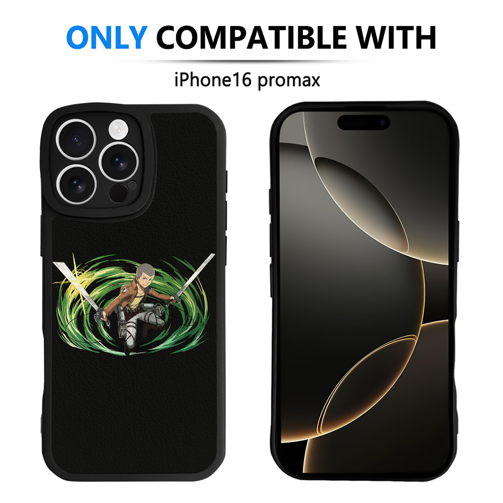 （画像用） 進撃の巨人 コニー·スプリンガー Attack on Titan Connie Springer 【iPhone 16シリーズ対応】シリコンスマホケース（レザー調） 材質：シリコン
